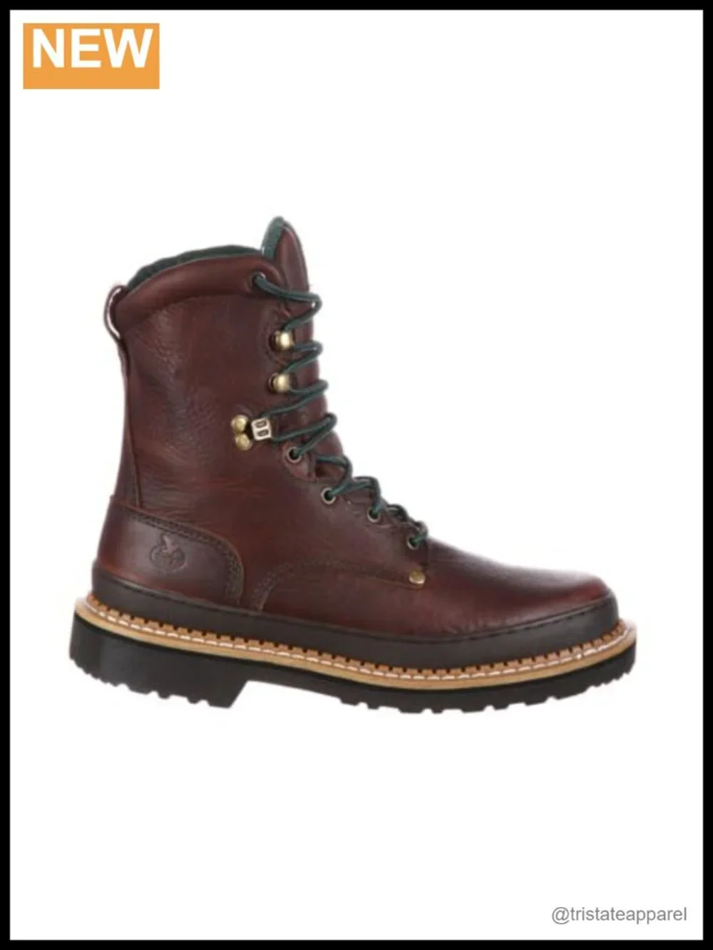 Full-Grain Leather Work Boots EVA Midsole Cushioned Safety Toe